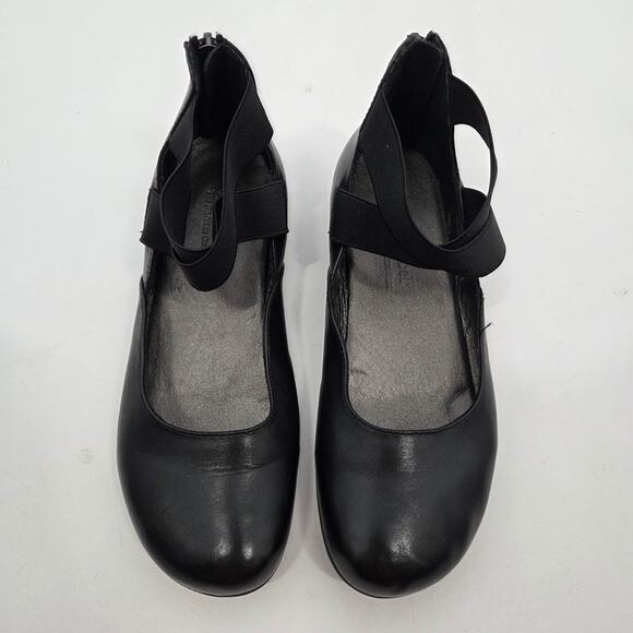 Josef Seibel women SZ 36 6 Black Leather Faye Flat Ballet Comfort Mary Jane - Picture 2 of 7
